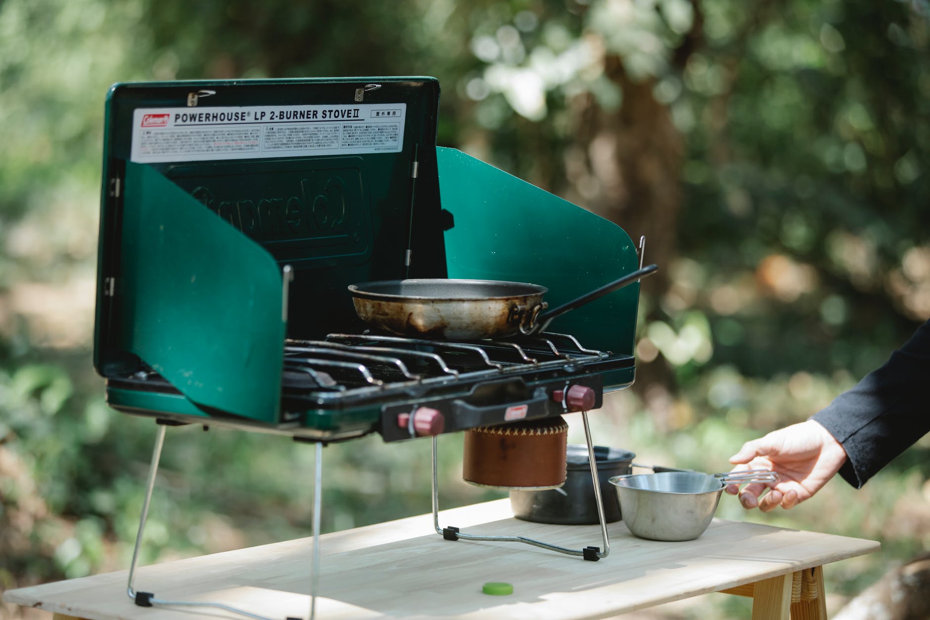 The camp stove is essential gear for camping.