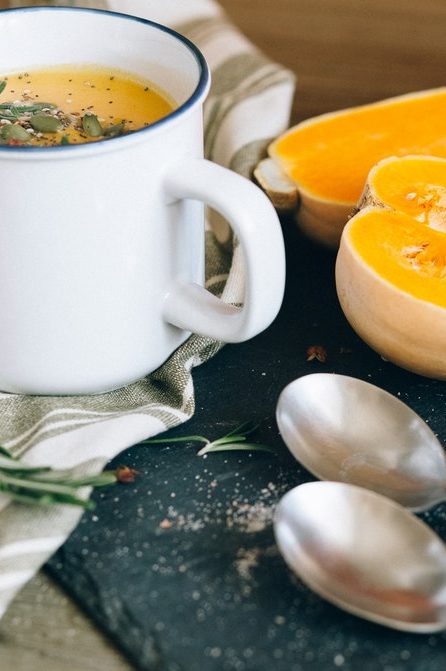 fire-roasted chili butternut soup