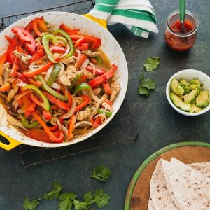 Skillet Chicken Fajitas