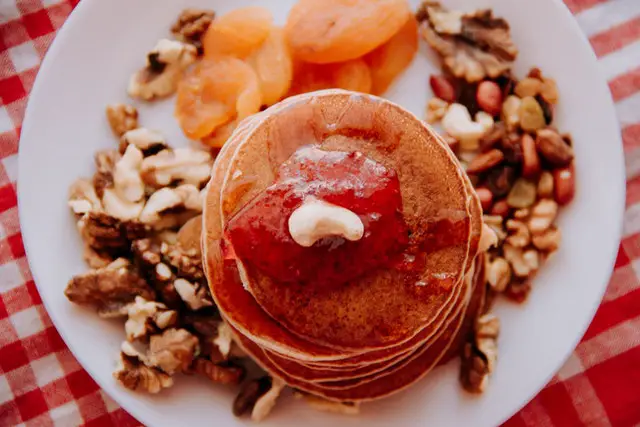 Mason Jar Pecan Buckwheat Pancakes