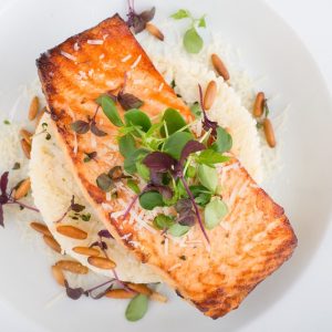 Grilled Honey Siracha Salmon