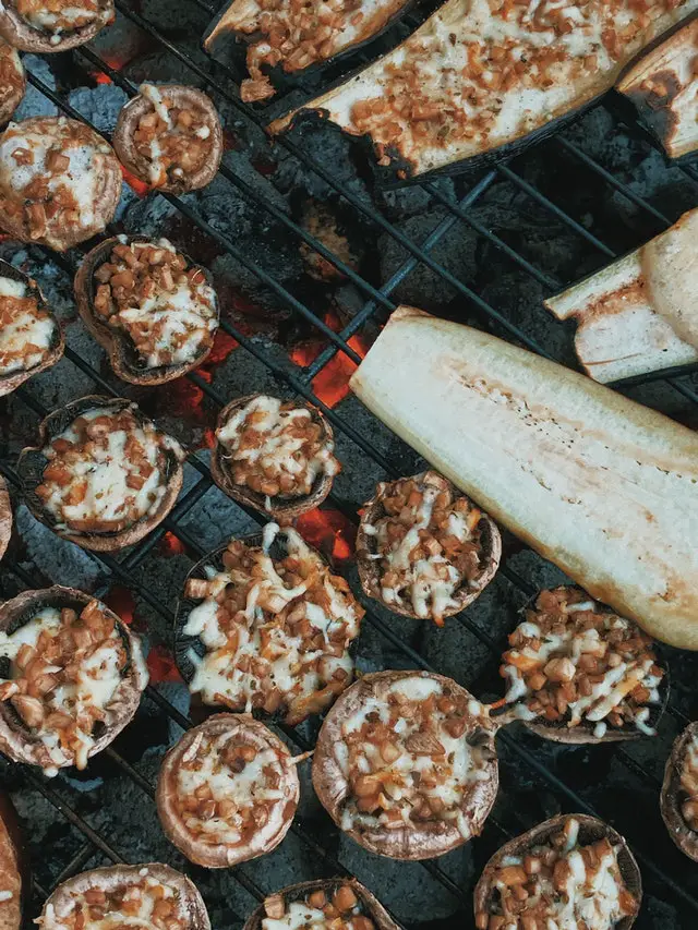 grilled stuffed mushrooms