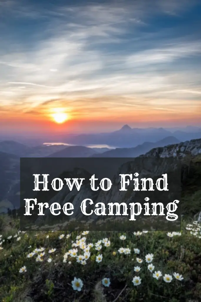 how to find free camping