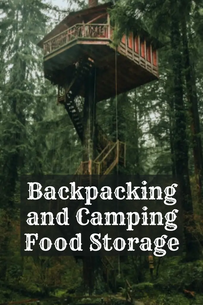 backpacking and camping food storage