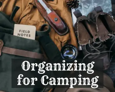 organizing for camping