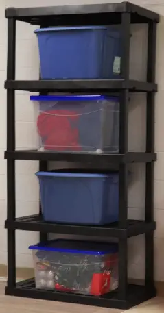 Store Camping Gear Shelves