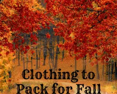 Clothing to Pack for Fall Camping