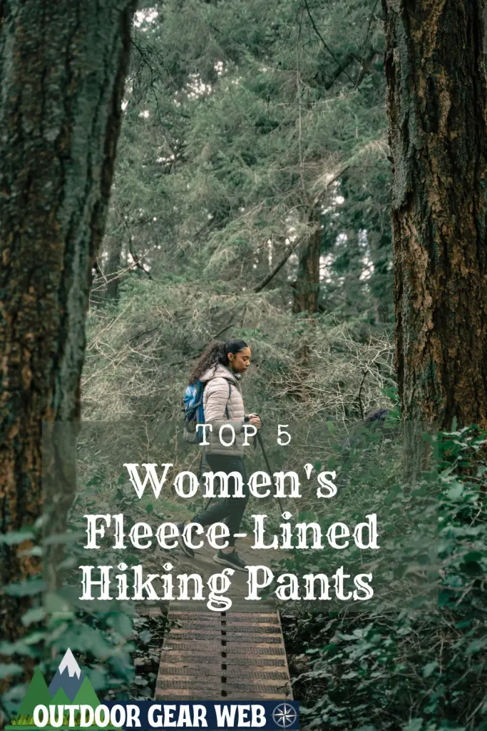 Fleece-lined hiking pants