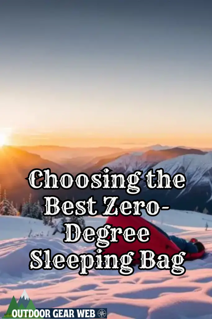 zero-degree sleeping bag
