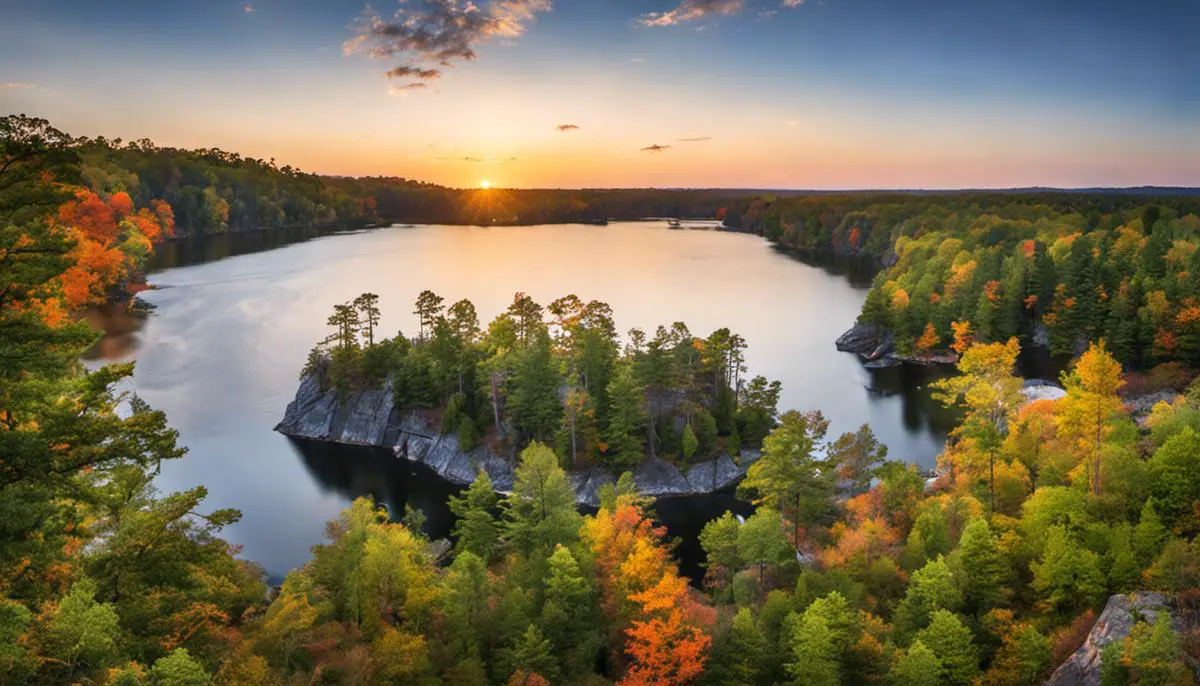 Image of Fort Yargo State Park, showcasing its stunning natural scenery and recreational activities Family Campgrounds in Georgia