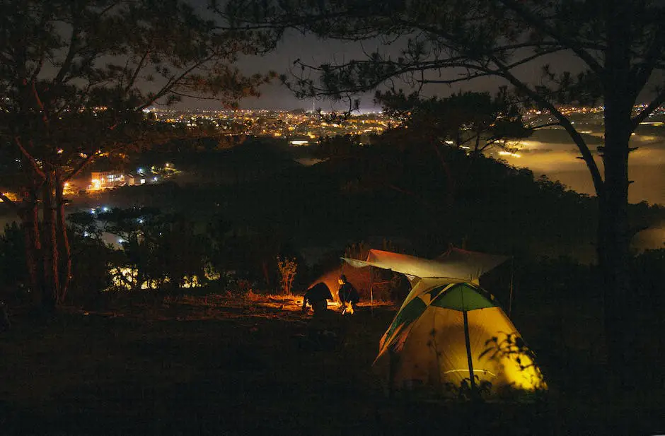 Image of a group of campers sitting around a campfire in a haunted camping spot haunted camping