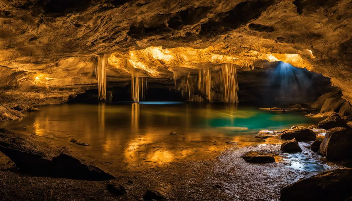 A breathtaking image of Kentucky's stunning caves, capturing the natural beauty and mystery of Carter Caves State Resort Park. Family Campgrounds in Kentucky