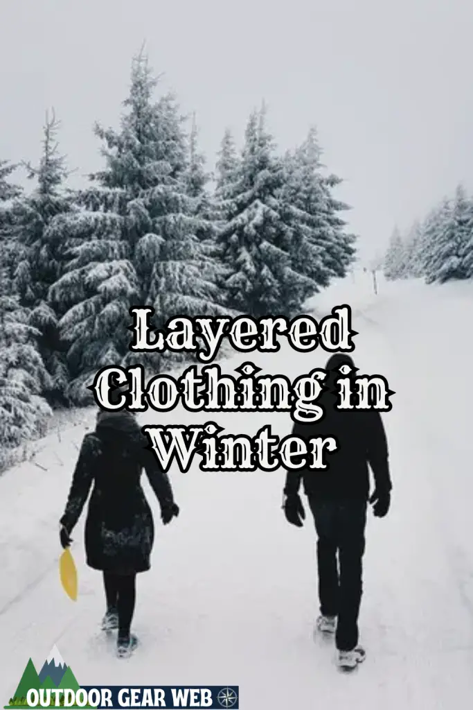 layered clothing in winter