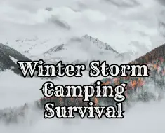 winter storm camping survival