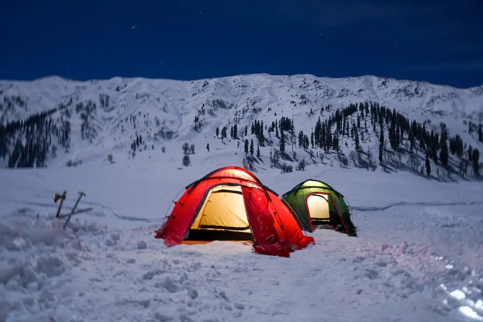 Illustration of proper cleaning and storage techniques for 4-season tents