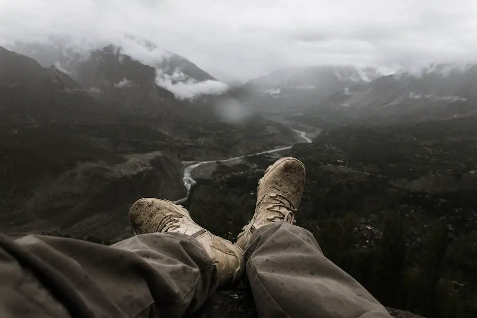 Image of a person hiking in waterproof pants Waterproof Hiking Pants